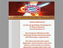 Tablet Screenshot of bayernfanclubbrotdorf.de